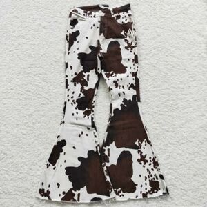NWT Brown Cow Print Flare Jeans